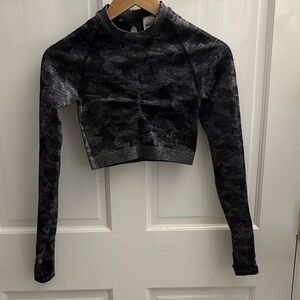 Gymshark Black Camo Crop Top